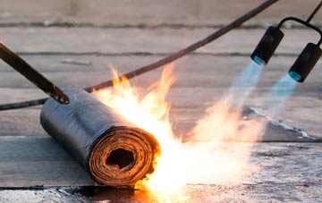 West Third asphalt flat roofing repairs